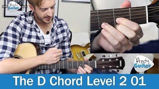 How to play the D major chord on guitar [upl. by Niuqaoj985]