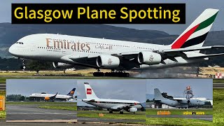 Glasgow Airport  Plane Spotting  EGPF  4K [upl. by Lledner]