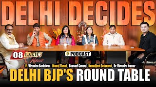 Delhi Decides Delhi BJPS RoundTable  Delhi Elections AAP vs BJP Rahul Gandhi  Arvind Kejriwal [upl. by Vesta]