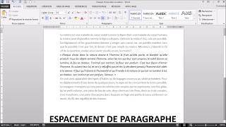 Le menu PARAGRAPHE retraits et espacements Formation WORD [upl. by Liagiba]