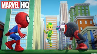 Meet Spidey and His Amazing Friends S2 Short 6  Red Light Green Light  Disney Junior Marvel HQ [upl. by Zoara]