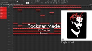 Playboi Carti  Rockstar Made  FL Studio Remake [upl. by Elvia]