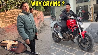 WHY IS ALISHA CRYING   DUCATI MONSTER 821  ​⁠rajkumarthapamagar32 [upl. by Iva]