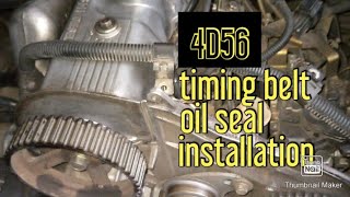 Changing 4d56 Timing Belts and Oil Seals [upl. by Brooke]