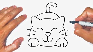 How to draw a Cat Step by Step  Cat Drawing Lesson [upl. by Morehouse]