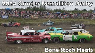 2024 Gander Demolition Derby  Bone Stock Heats [upl. by Airpac]