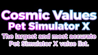 Value list for PSX Cosmic Values [upl. by Enirok]