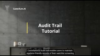 Tutorial Audit Trail [upl. by Fawna]