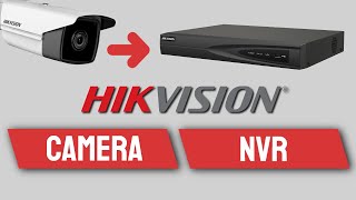 How to add an IP camera to a Hikvision NVR Hikvision NVR Setup [upl. by Natloz]