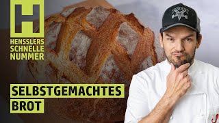 Schnelles Selbstgemachtes Brot Rezept von Steffen Henssler  Günstige Rezepte [upl. by Enerehs]