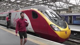 Full Train Journey Virgin Trains Glasgow Central  Birmingham New Street Virgin Pendolino [upl. by Nnylidnarb]