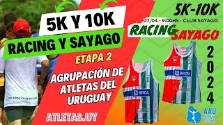 5k y 10k de Racing y Sayago AAU 02  Montevideo 07abr2024 toda la info [upl. by Tynan586]