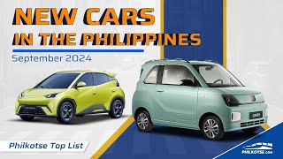 New Cars in the Philippines  September 2024  Philkotse Top List [upl. by Ranger236]