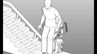 Handicare Stairlifts Active Seat Option for Freecurve Stair Lift [upl. by Parfitt]