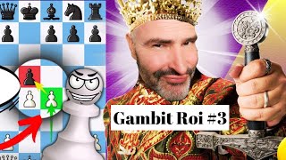 Gambit Roi 3  Partie déchecs pédagogique [upl. by Beverie]