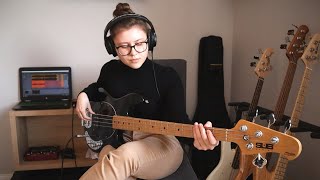 Silk Sonic  Leave The Door Open Bass Cover [upl. by Chill]