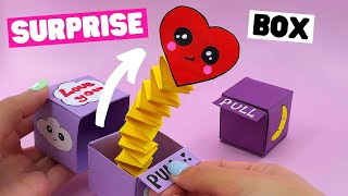 How to make origami SURPRISE BOX origami pop out box [upl. by Zingale]