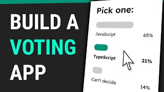 How to Build a Full Stack Voting App with JavaScript and Nodejs [upl. by Dominus]