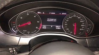 20112018 Audi A7 how to reset OIL and INSPECTION service step by step [upl. by Pettifer]