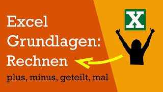 In Excel rechnen Summe multiplizieren dividieren subtrahieren Grundlagen [upl. by Ikim]