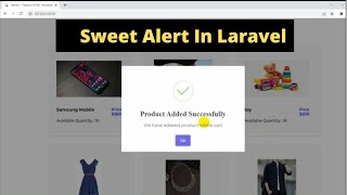 Laravel How to Add Sweet Alert Message in Laravel  Confirmation with SweetAlert Complete SweetAlert [upl. by Margarethe]