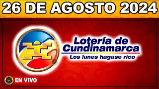 Resultado LOTERIA DE CUNDINAMARCA LUNES 26 de agosto de 2024 [upl. by Crespo796]