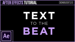 After Effects Tutorial Sync Text to the Beat [upl. by Ralli]