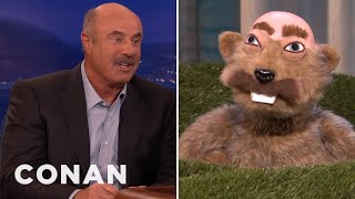 Dr Phil McGraw Vs Punxatawney Dr Phil  CONAN on TBS [upl. by Lewis]