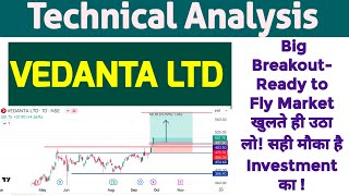 VEDANTA Stock Analysis  Swing Trade Vedanta Target  Vedanta Share Technical Analysis Target 600 [upl. by Sidnac860]