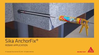 Anchoring adhesive  Sika AnchorFix Rebar application [upl. by Dnomsad]