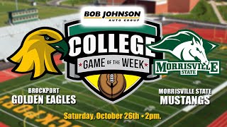 Brockport Golden Eagles Game of the Week Presented by Bob Johnson Auto Group [upl. by Enilasor]