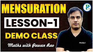 Mensuration 2D amp 3D Demo Class  Mensuration for SSC CGL CHSL CPO MTS  Maths By Pawan Rao Sir [upl. by Atsiuqal]