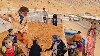 Village life Najmeh makes curd soup on a cold winter day villagelife [upl. by Emearg]