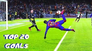 PES 2020  TOP 20 GOALS 6  HD [upl. by Rodl26]