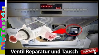 Reparaturanleitung für Spülmaschinen Zulauf  Ablauf Ventil Siemens  Bosch [upl. by Gurevich]