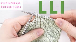 LLI  Left Lifted Increase in Knitting [upl. by Rotciv152]