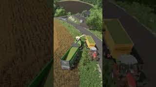 häckseln 11 ls22 fs22 timelapse landwirtschaft landwirtschaftssimulator22 farming pallegney [upl. by Asilam]