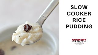 Slow Cookery Rice Pudding [upl. by Kennan]