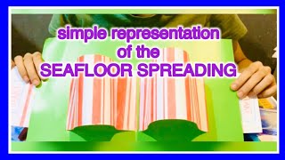 How to make Seafloor Spreading paper model  Science by Ate Zurisha [upl. by Sakram950]