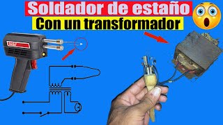 Potente Soldador de estaño con un Transformador de Microondas 👌👍 [upl. by Annam]