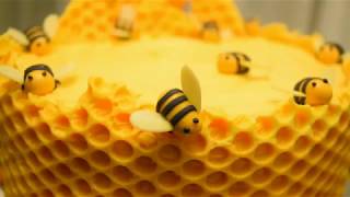 Honeycomb Bee Cake [upl. by Erme]