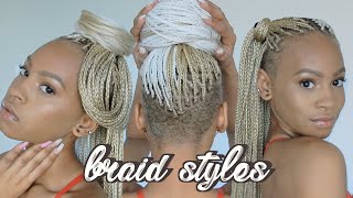 Cute box braid styles [upl. by Einuj]