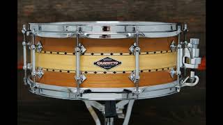 SOLD  Craviotto 55x14quot Hybrid Shell Snare Drum  MahoganyPoplar [upl. by Eissel]