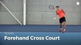 How to Hit a Forehand CrossCourt  Tennis [upl. by Linc]