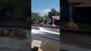 Fun at Movie World Gold Coast  Water Log Ride [upl. by Ylrebnik236]