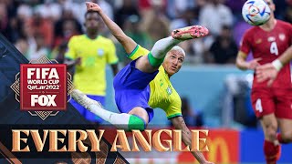 Brazil’s Richarlison scores JAWDROPPING scissor kick goal in 2022 FIFA World Cup  Every Angle [upl. by Barr]