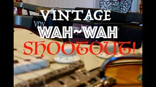 VINTAGE VOX WAHWAHS COMPARING 4 LATE 60S WAHWAHS  DEMOS [upl. by Noyad]