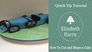 Quick tips tutorial  How to shape a cake from a rectangular cake [upl. by Ehcar131]