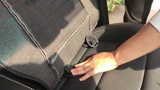 Universal PU Leather Seat Cover Installation Instruction [upl. by Airahs]