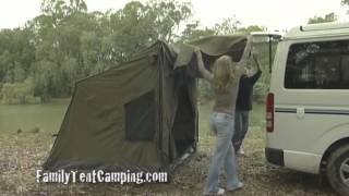 Family Tent Camping  OzTent 30 Second Tent [upl. by Rettke]